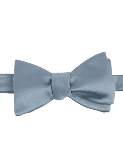 Men's Solid Satin Bow Tie