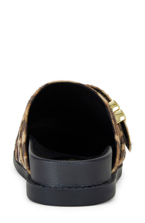 Azalea Wang Archibald Faux Calf Hair Clog In Leopard