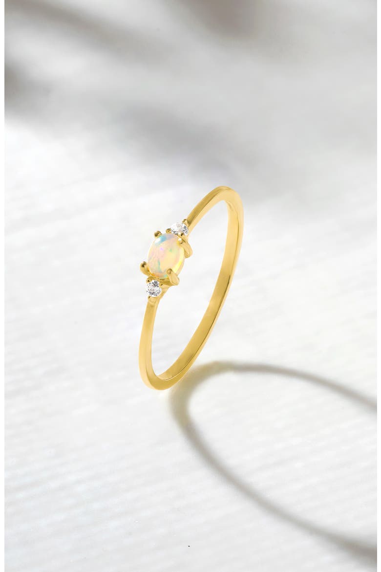 Opal & White Topaz Ring, Alternate, color, BLUE OPAL