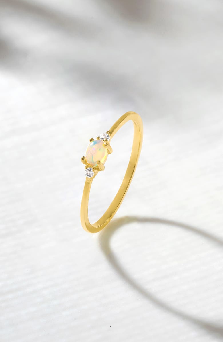 YS GEMS Opal & White Topaz Ring, Alternate, color,