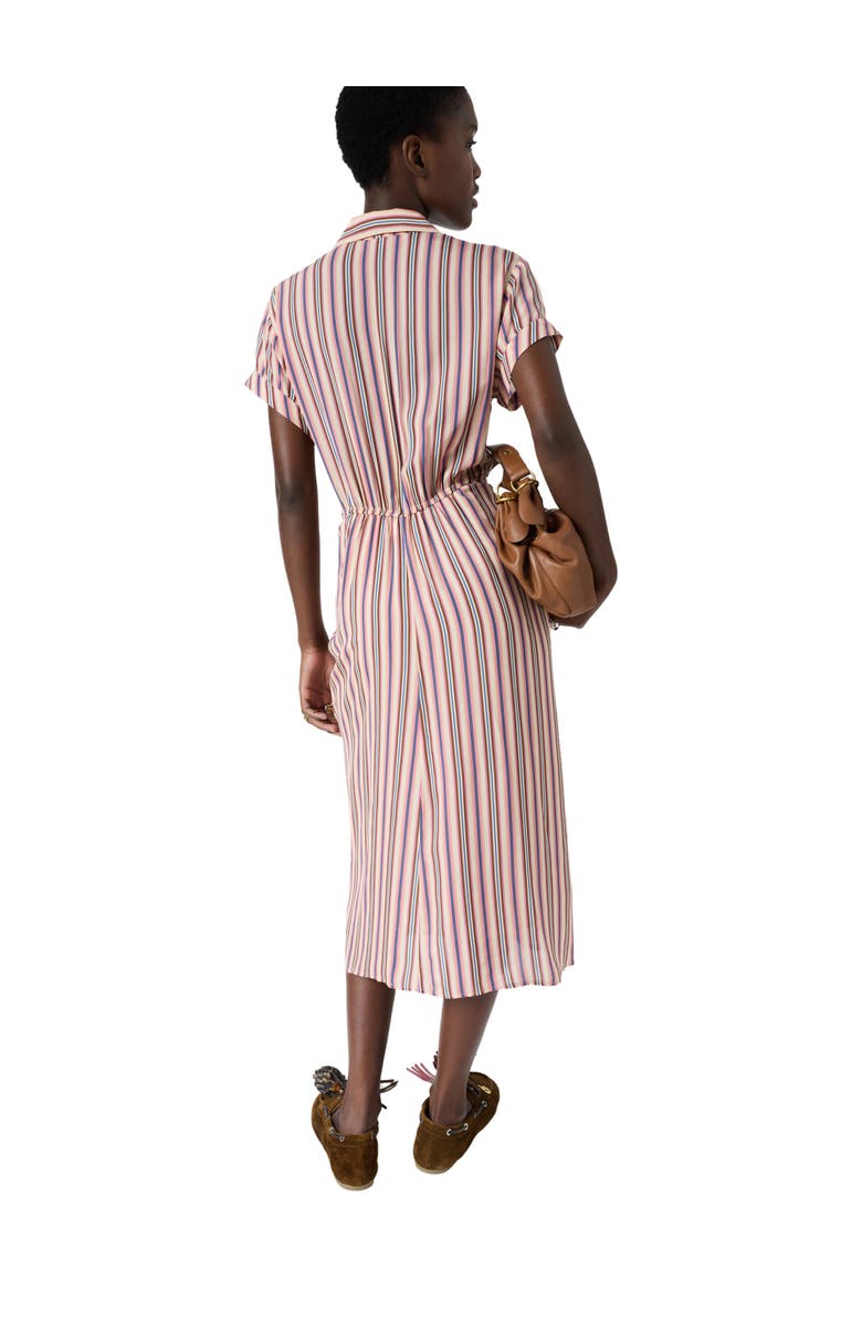 GERARD DAREL Striped Button-Front  Midi Dress, Alternate, color, Multicolored
