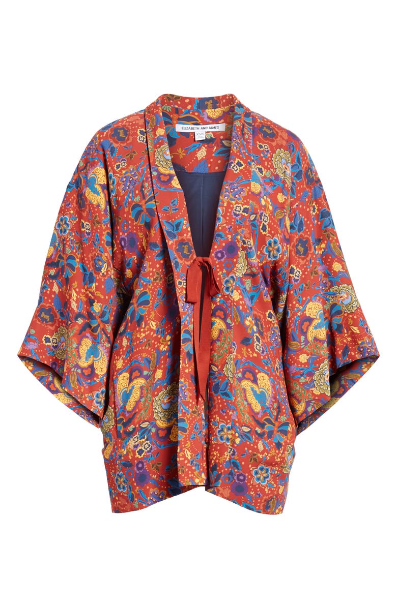 Elizabeth and James Drew Crop Sleeve Kimono, Alternate, color,