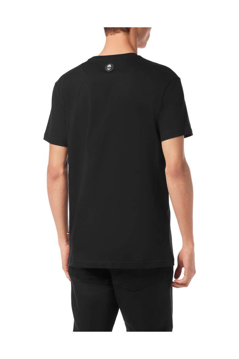 T-Shirt Round Neck Baroque Men, Alternate, color, black