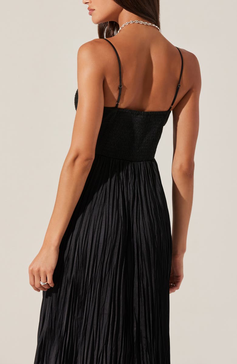 ASTR the Label Maeve Midi Dress, Alternate, color, Black