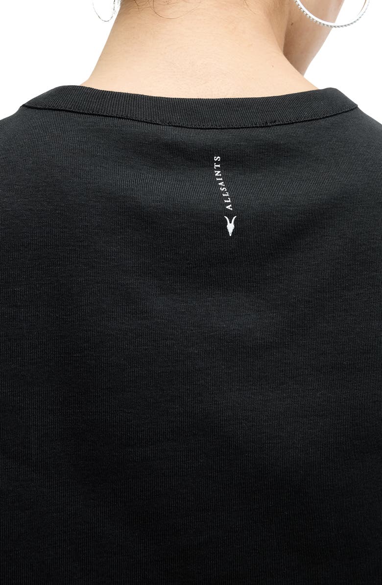 AllSaints Sonny Ruched Sleeveless Top, Alternate, color,