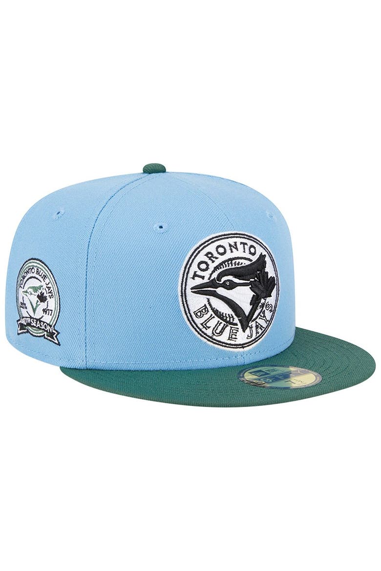 Men's New Era  Sky Blue/Cilantro Toronto Blue Jays 40th Season Anniversary 59FIFTY Fitted Hat, Main, color, Light Blue