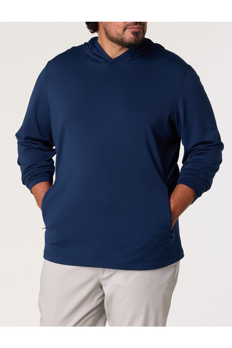 Big & Tall Performance Clubhouse Hoodie, Main, color, BLUE BLAZER