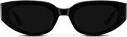 WMP Eyewear Astra - 51mm Flat Lens Cat-Eye Sunglasses