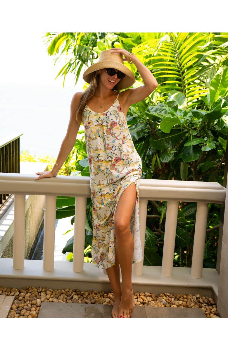 Kenny Flowers The Margaritaville Wastin' Away Again Beach Dress, Alternate, color, Yellow