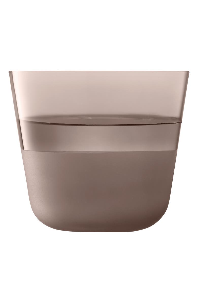 LSA Arc Contrast Set of 4 Tumblers, Alternate, color, Brown