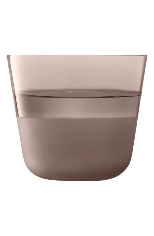 Lsa Arc Contrast Set Of 4 Tumblers In Brown