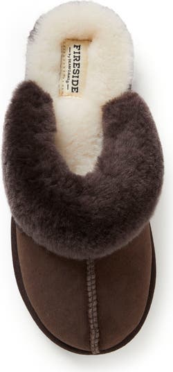 Sydney Water Resistant Genuine Shearling Scuff Slipper - Wide Width Available