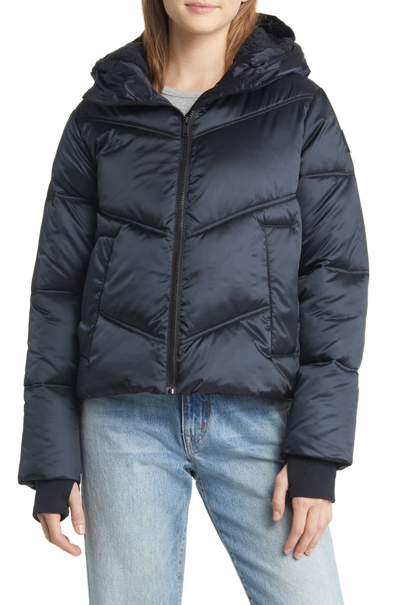 UGG<sup>®</sup> Ronney Water Resistant Crop Puffer Jacket, Alternate, color, 