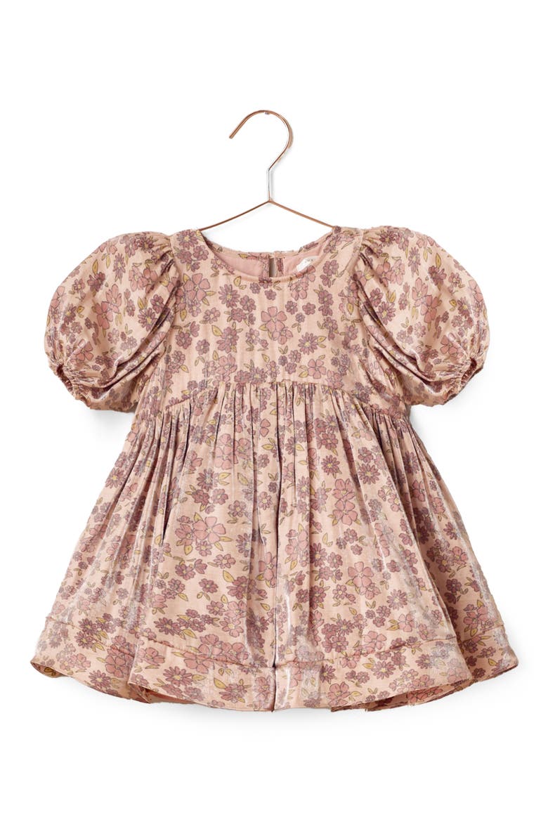 Kids' Luna Puff Sleeve Dress, Main, color, ROSE