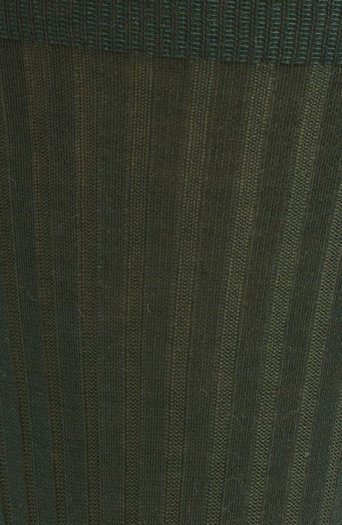 Pantherella Portobello Ribbed Socks In Green