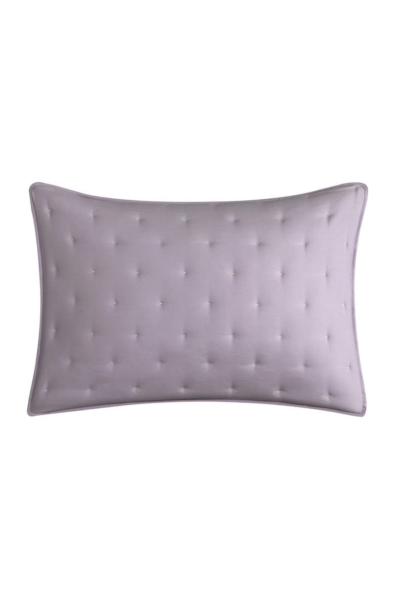 CHIC Chylar Tufted Cross Stitched Design Queen Quilt Set - Lavender - 3 ...