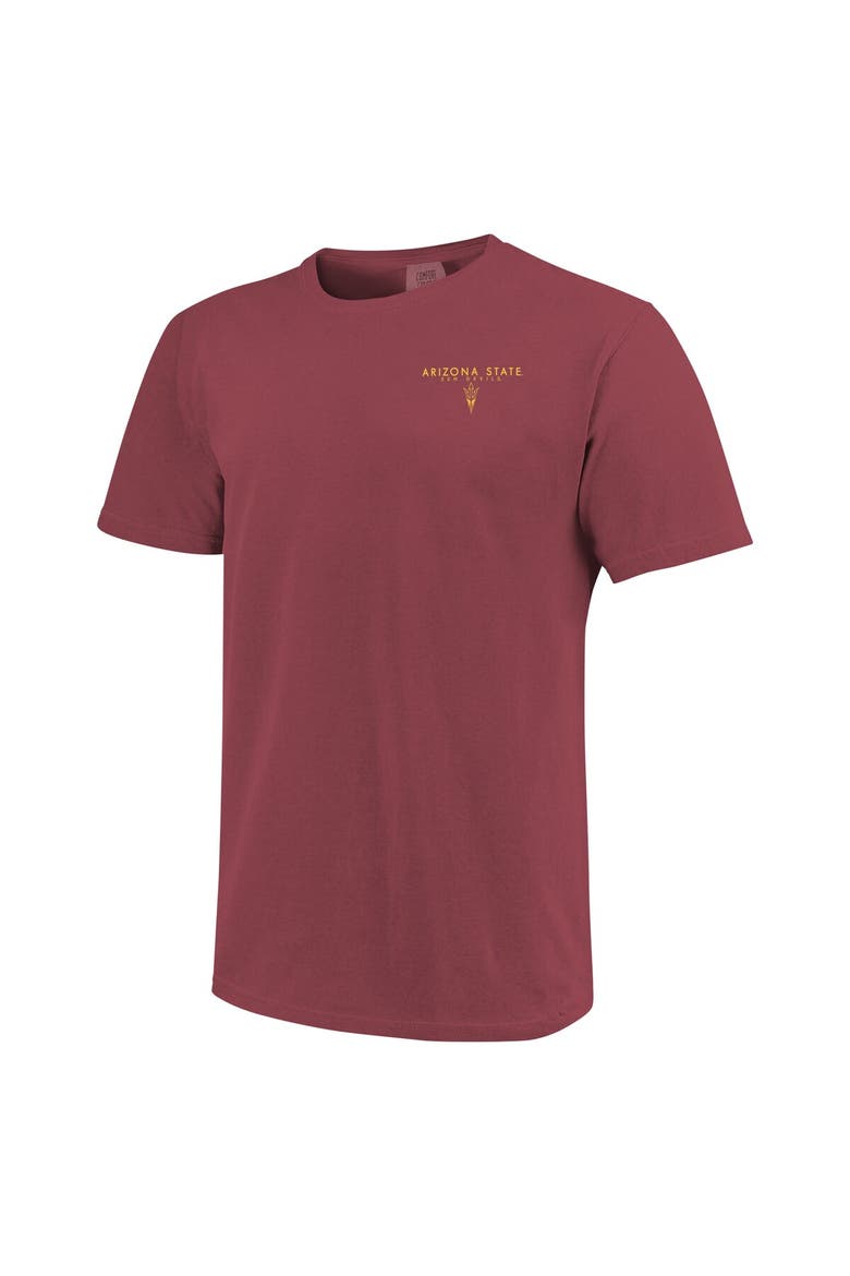 Unisex Maroon Arizona State Sun Devils Scenic Comfort Colors T-Shirt, Alternate, color, Maroon