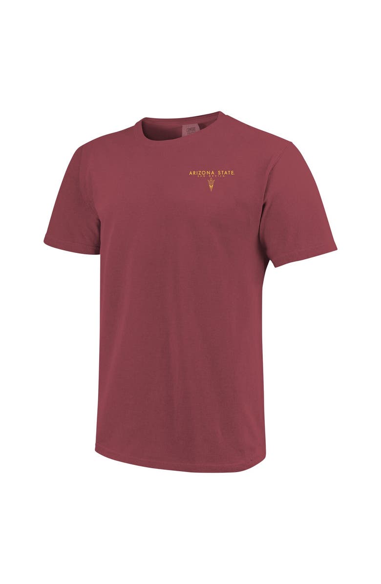 IMAGE ONE Unisex Maroon Arizona State Sun Devils Scenic Comfort Colors T-Shirt, Alternate, color, 