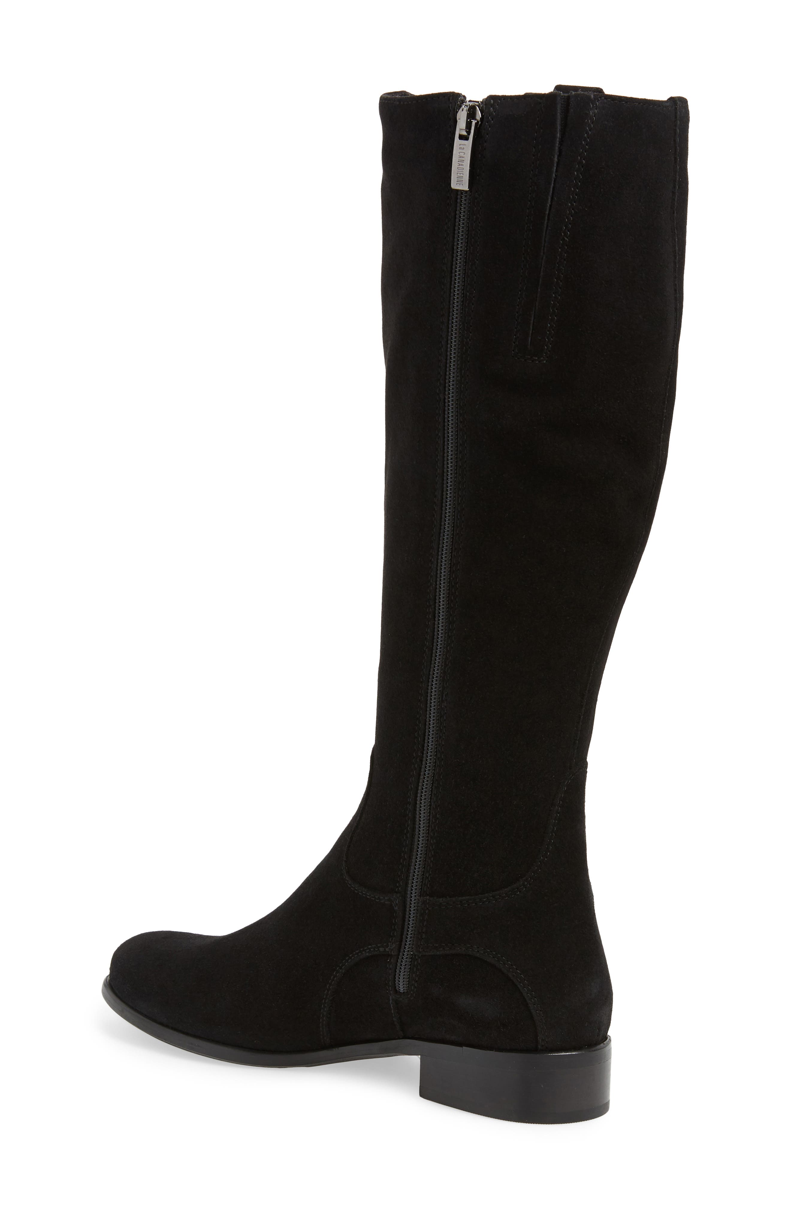 Stefanie Waterproof Boot, Alternate, color, BLACK SUEDE