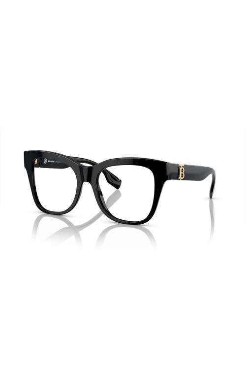 Burberry 52mm Square Optical Glasses In Black