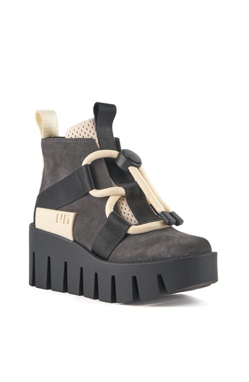 United Nude Grip Nomad Lo Platform Lug Bootie In Mono