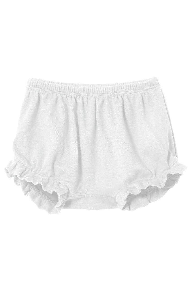 CITY THREADS Girls Soft Cotton Bloomer Diaper Cover, Main, color, White