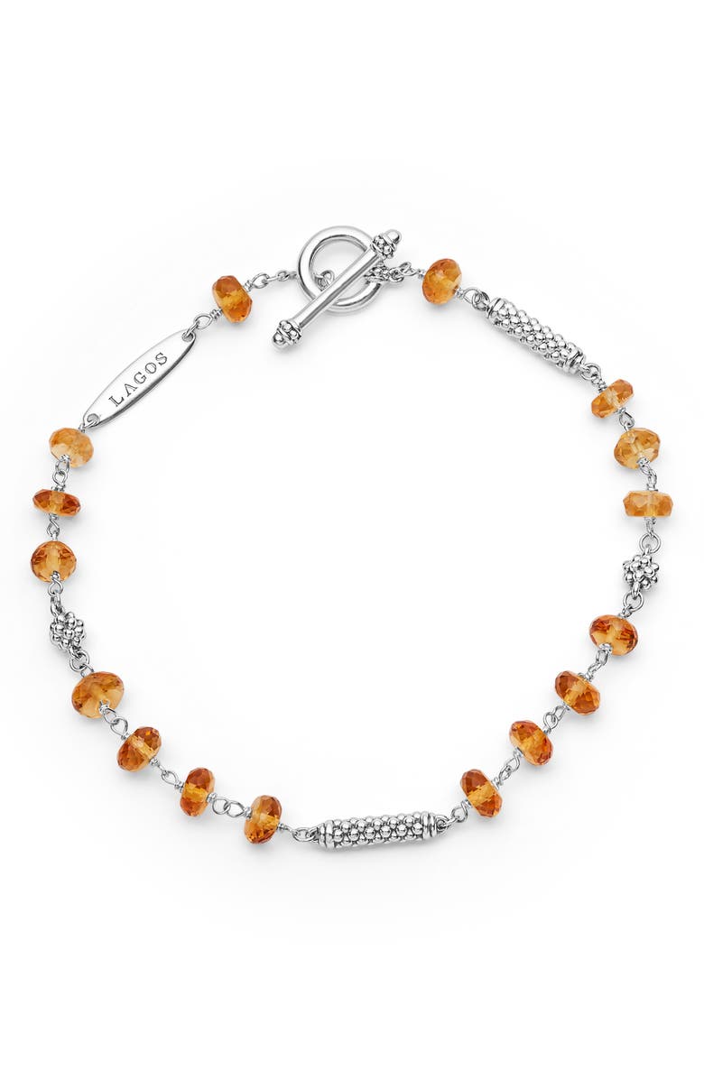 LAGOS Caviar Icon Beaded Cirtine Toggle Bracelet, Alternate, color,