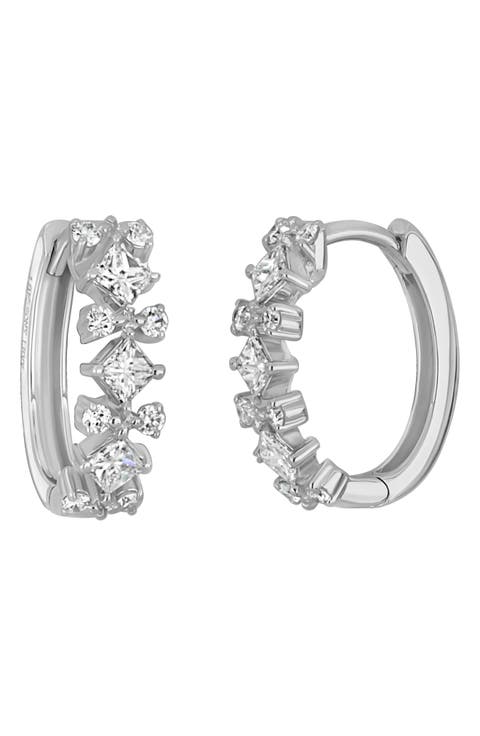 Getty Diamond Hoop Earrings