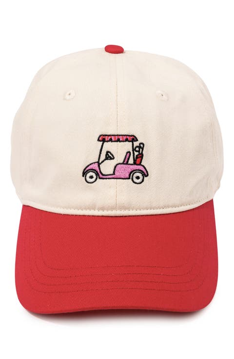 Golf Cart Embroidered Baseball Cap