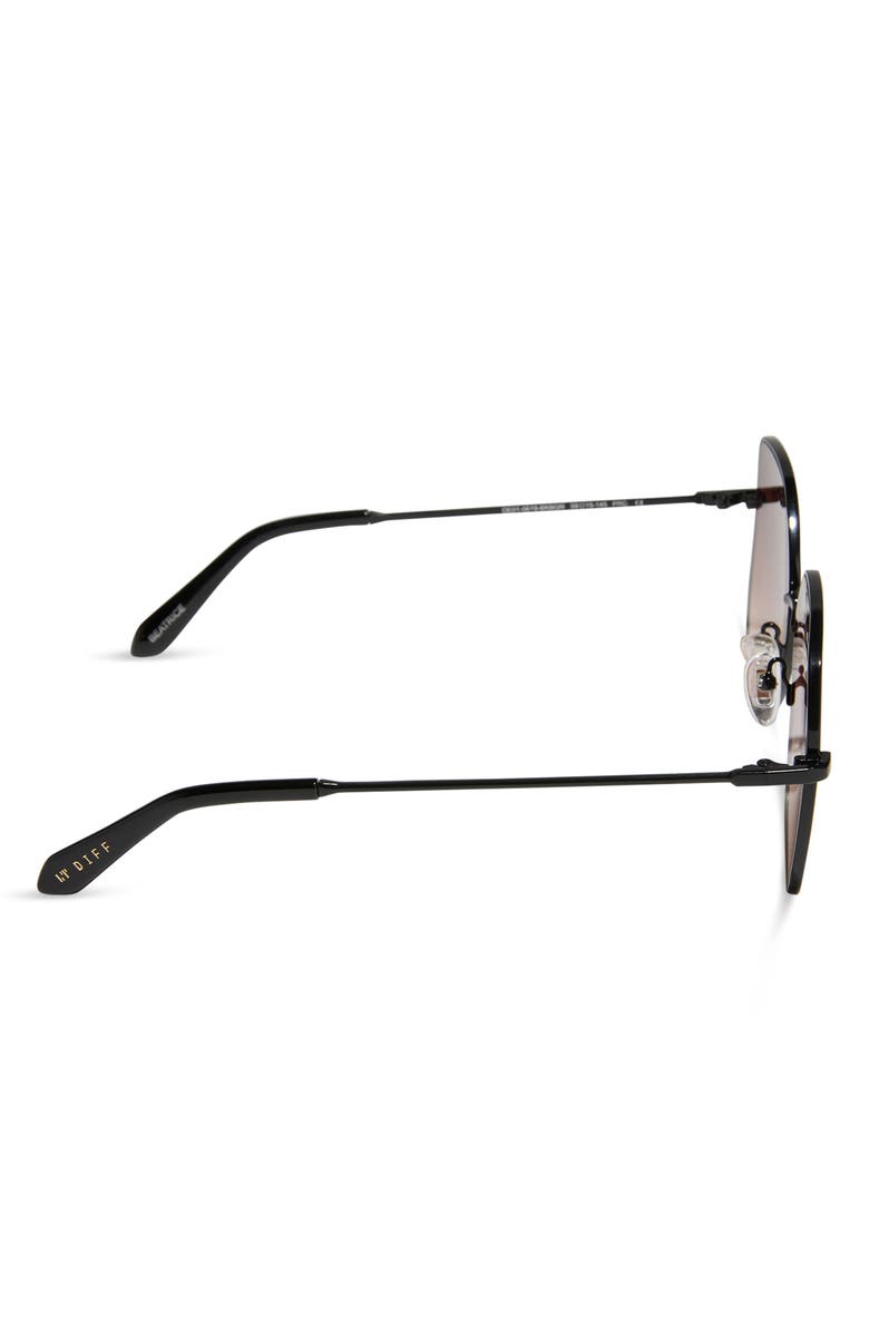 DIFF Beatrice 59mm Square Sunglasses, Alternate, color, Black Brown Gradient