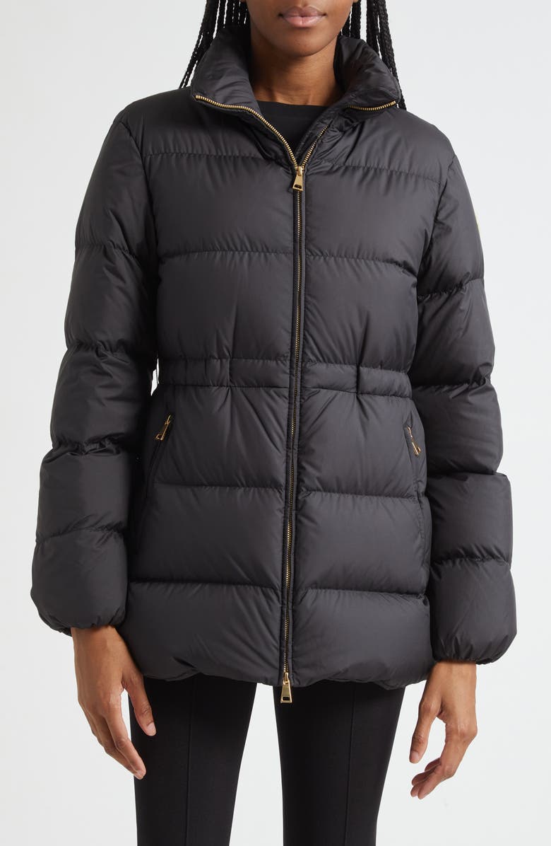 Moncler Brossette Down Jacket, Main, color, Black