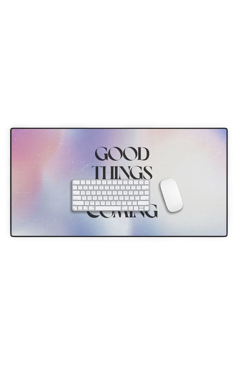 Deny Designs Good Things Desk Mat, Alternate, color, Multi