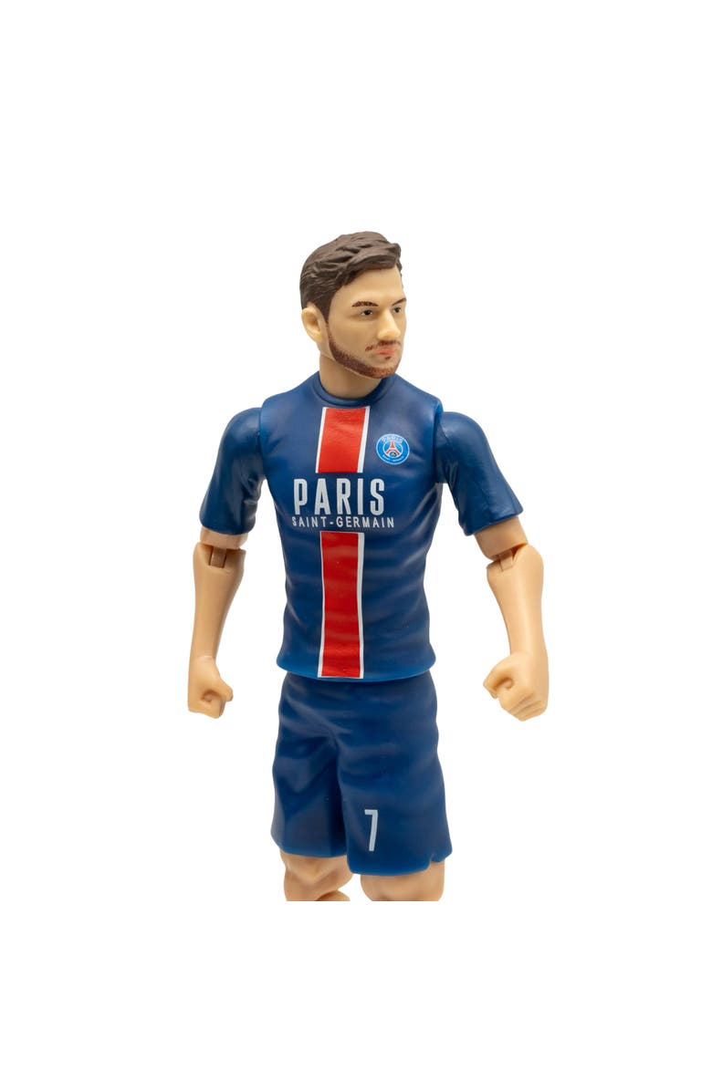 Banbo Toys Sockers Paris Saint-Germain Khvicha Kvaratskhelia 8" Soccer Action Figure, Alternate, color, Blue