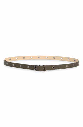 Grommet Leather Belt