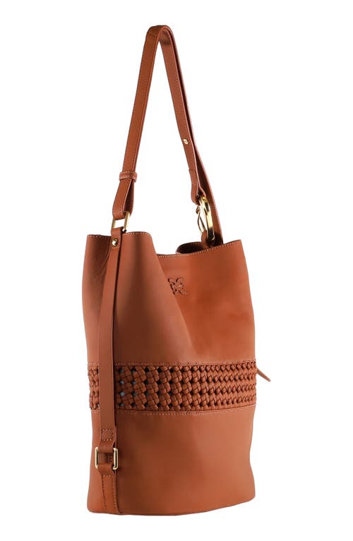 Sam Edelman Marcie Leather Bucket Bag In Brown
