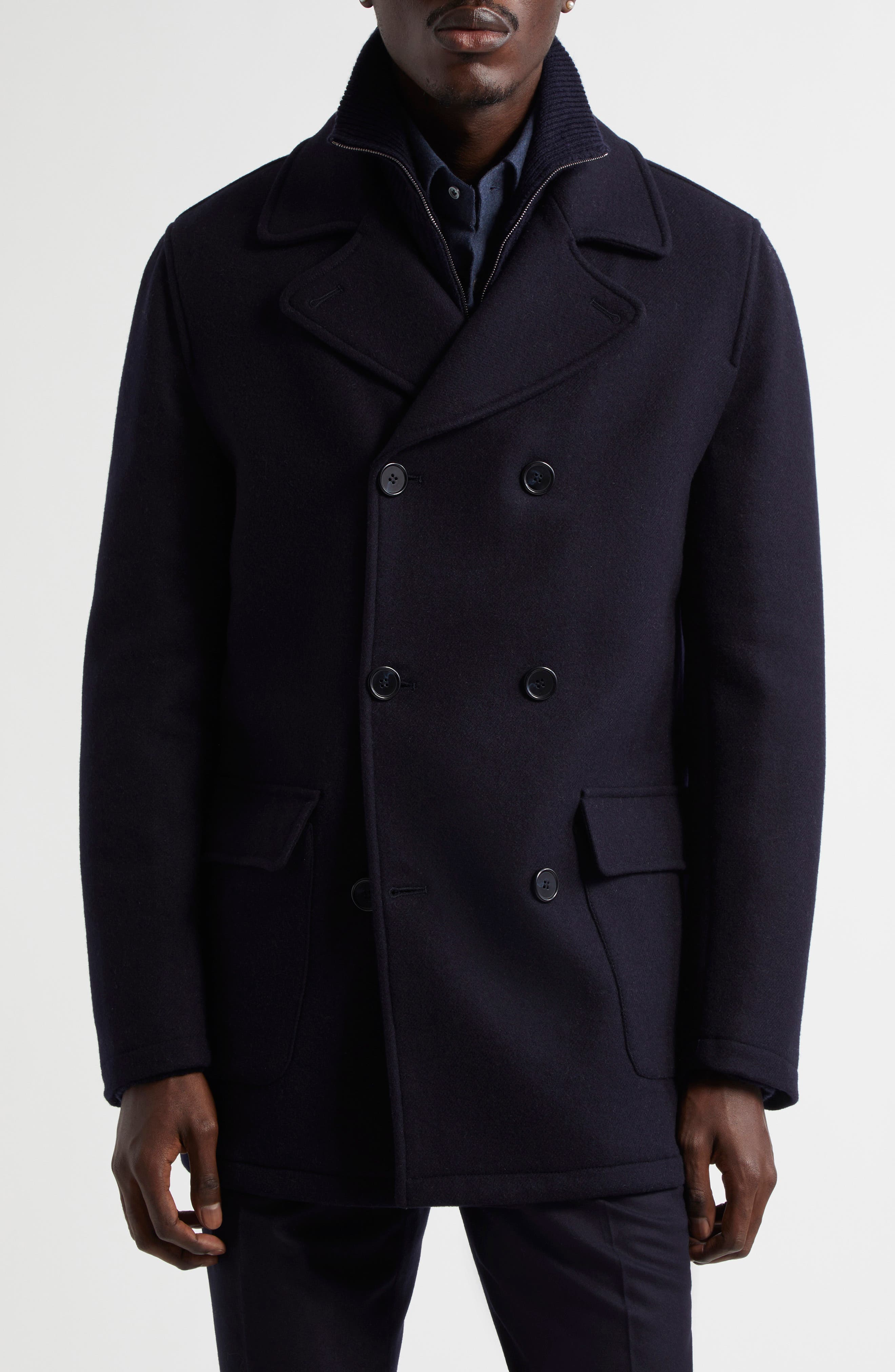 Double Face Virgin Wool Peacoat