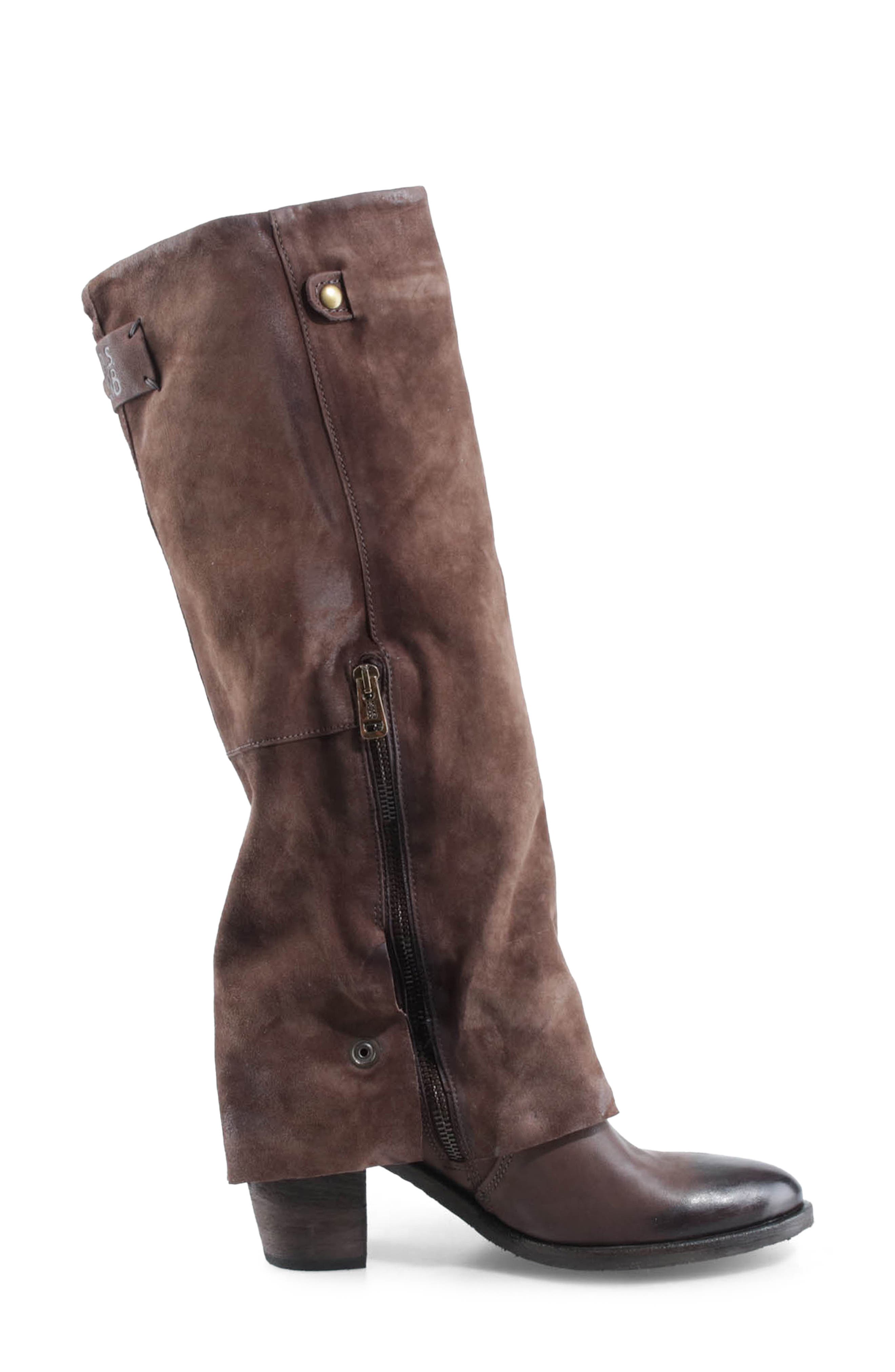 Rolfe Leather Knee High Boot, Alternate, color, BROWN