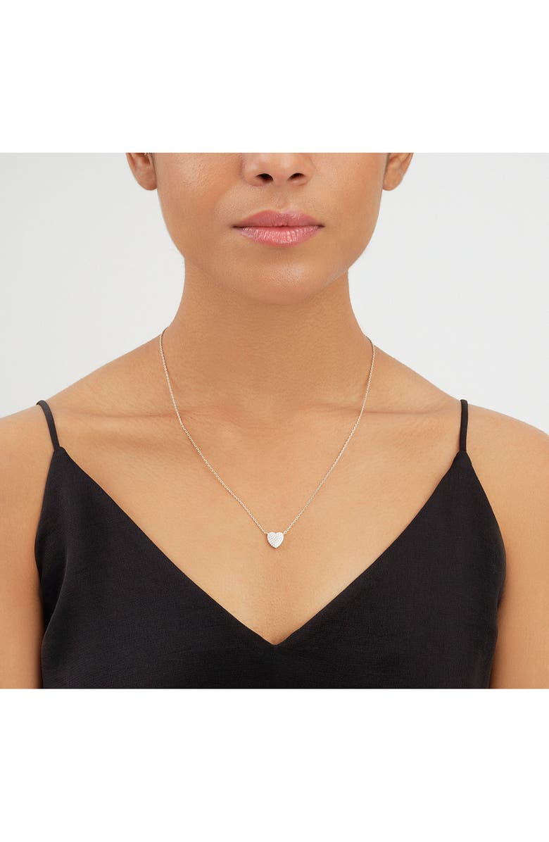 Sterling Forever Heart Pendant Necklace, Alternate, color,