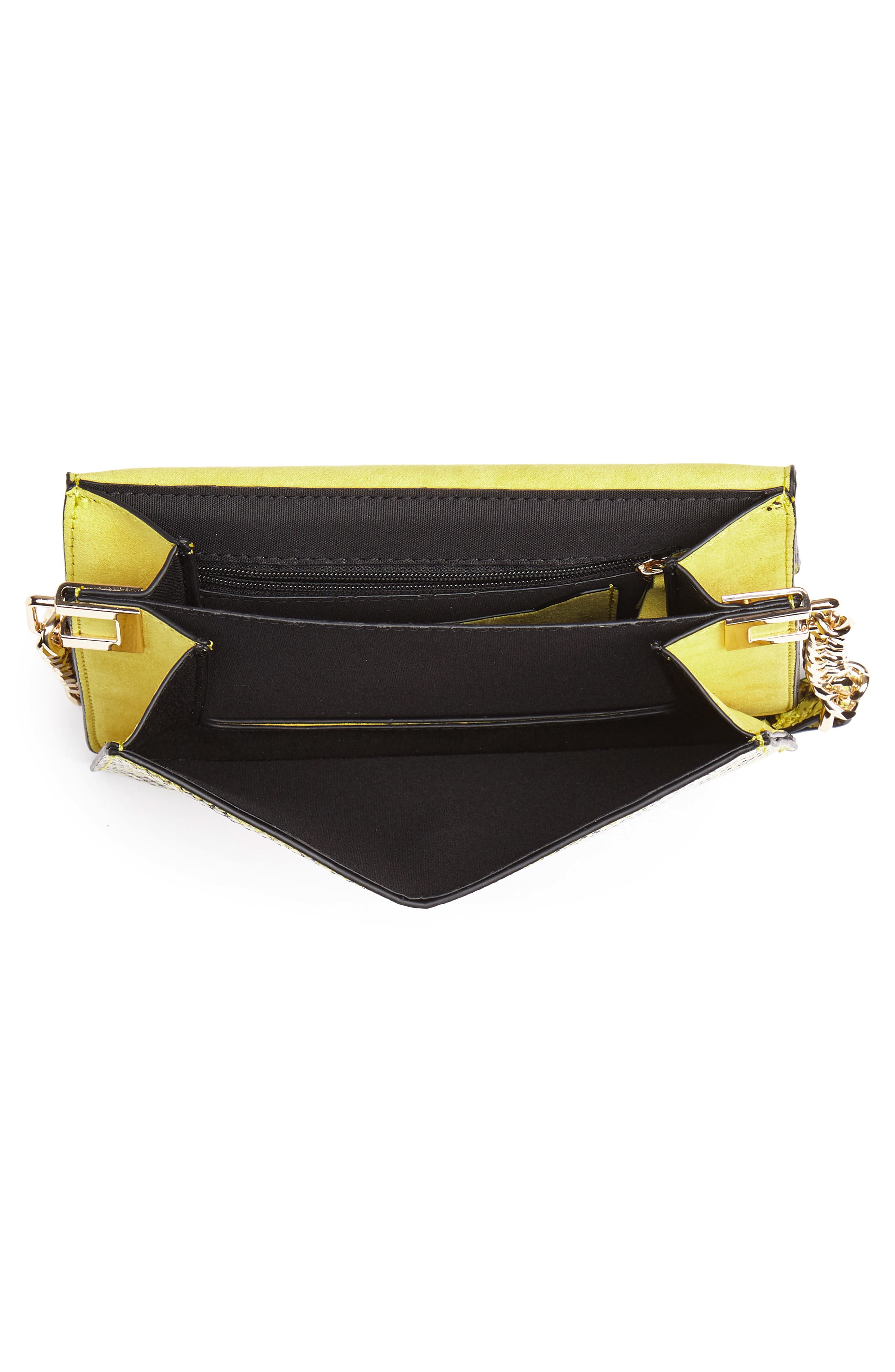 Topshop Selina Snake Effect Crossbody Bag, Alternate, color, 