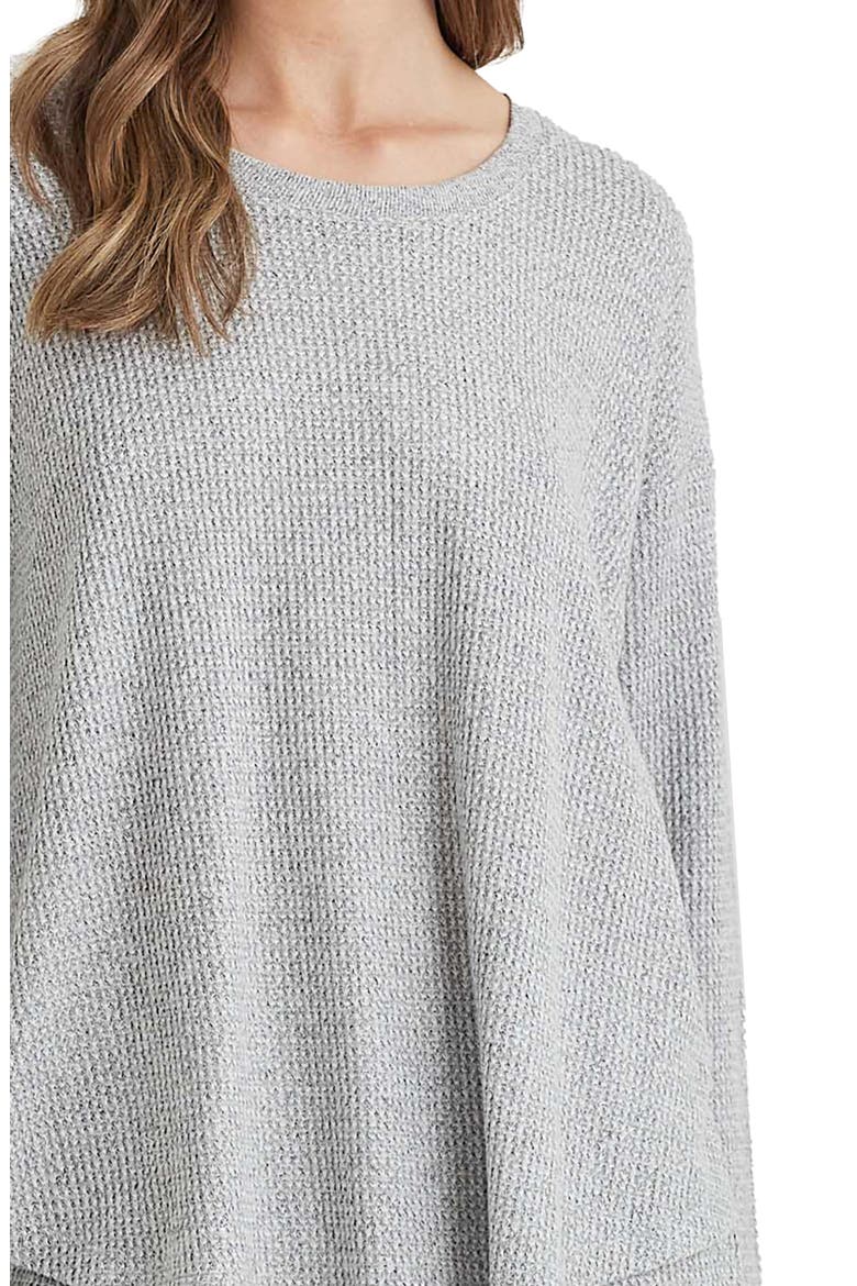 Supersoft Waffle Knit Pajamas, Alternate, color, GREY