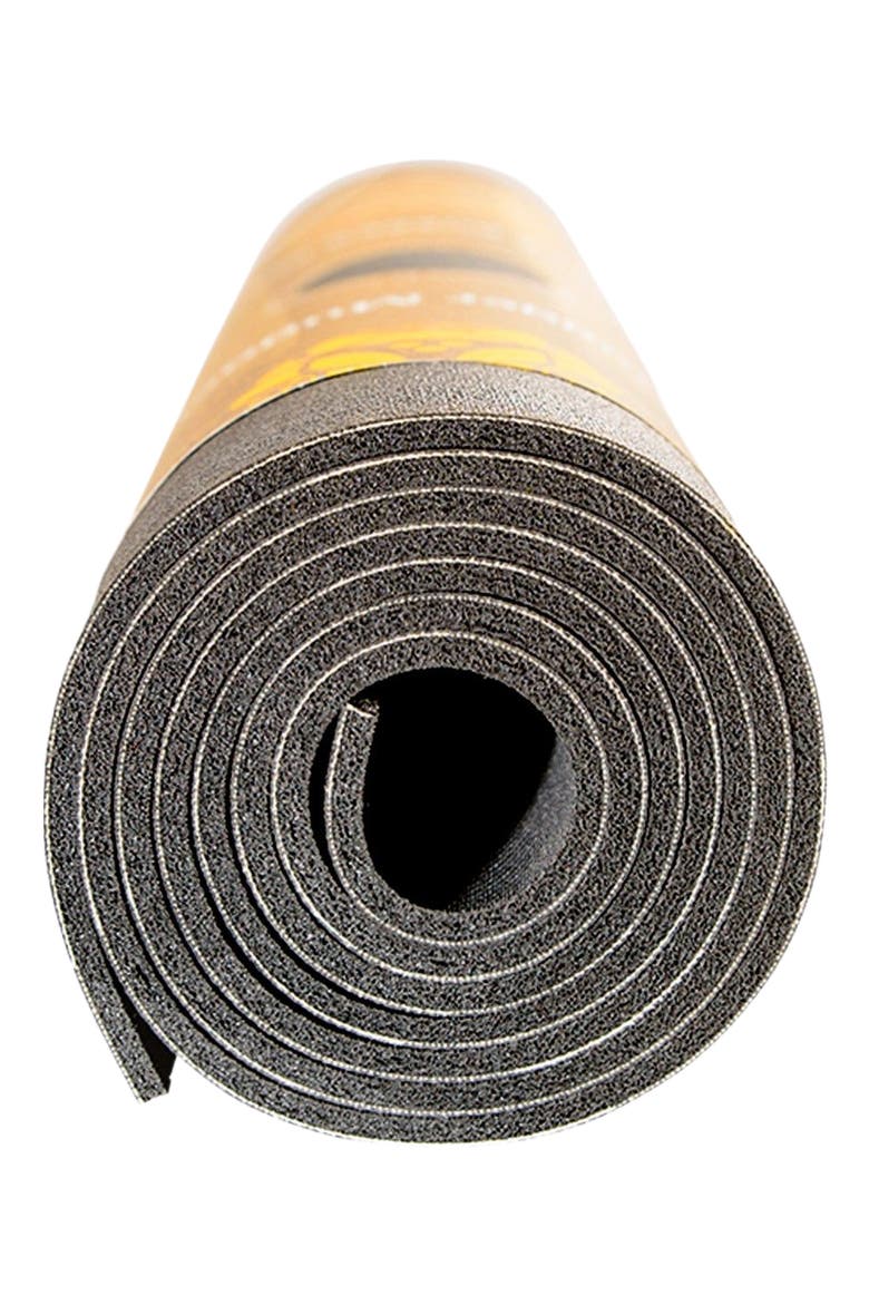 Para Rubber Yoga Mat, Alternate, color, Storm