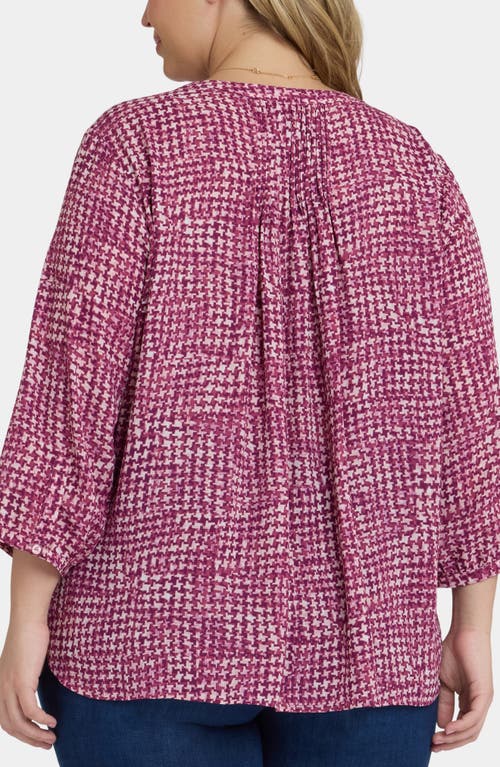 Nydj Pintuck Top In Pink