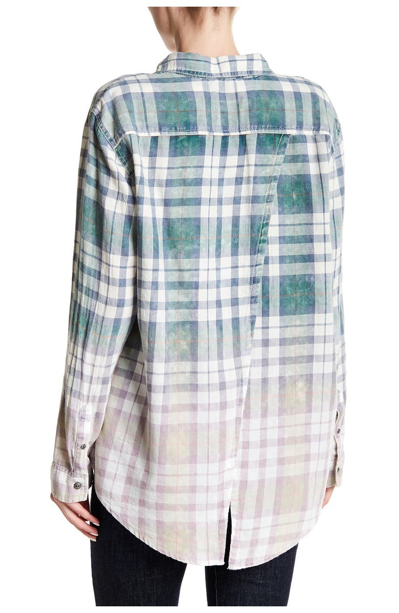 Melrose and Market Layered Back Boyfriend Shirt, Alternate, color, 