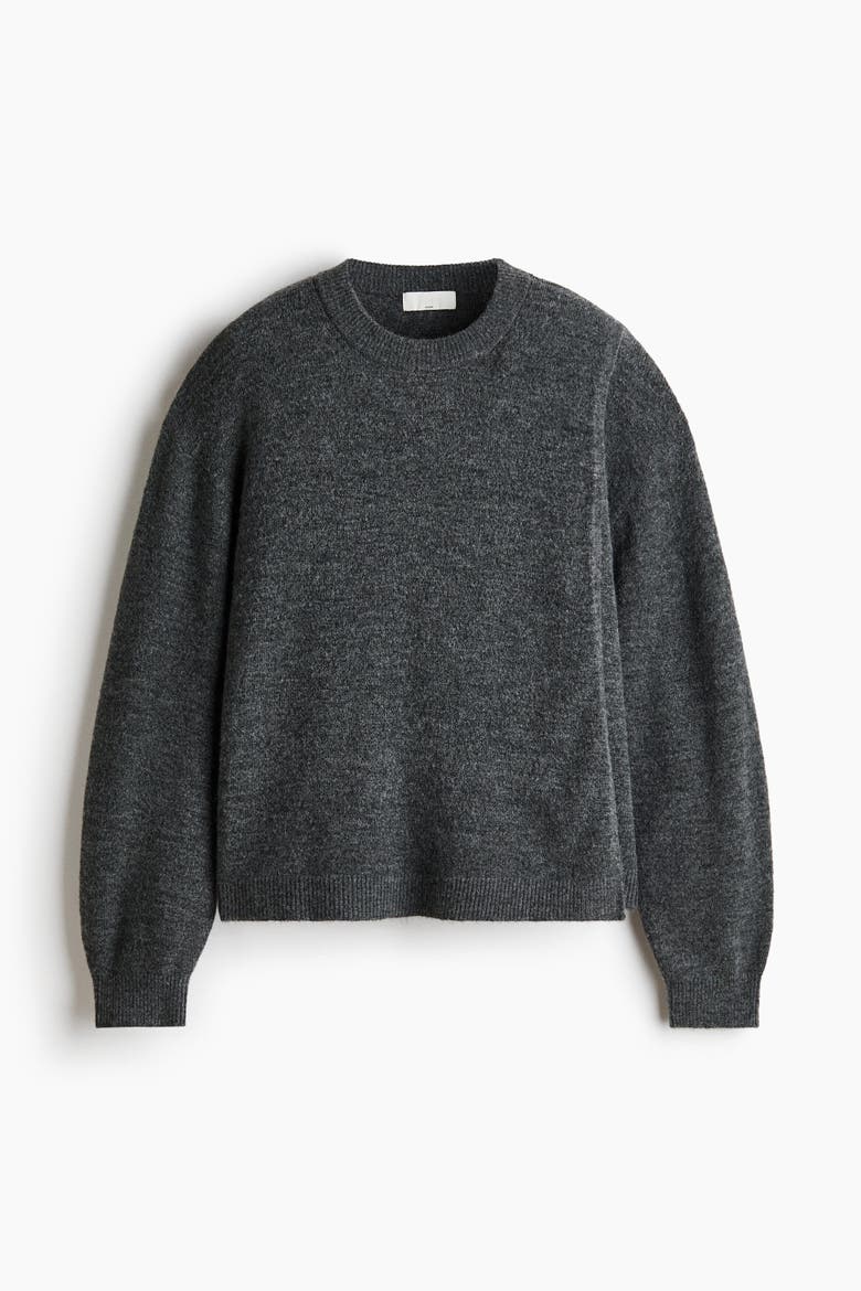 Mama Before & After Nursing Sweater, Main, color, Dark gray melange