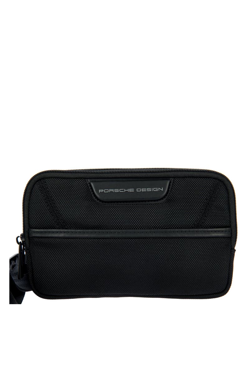 'PORSCHE DESIGN by Bric's Roadster EVO Travel Pouch, Alternate, color, Black