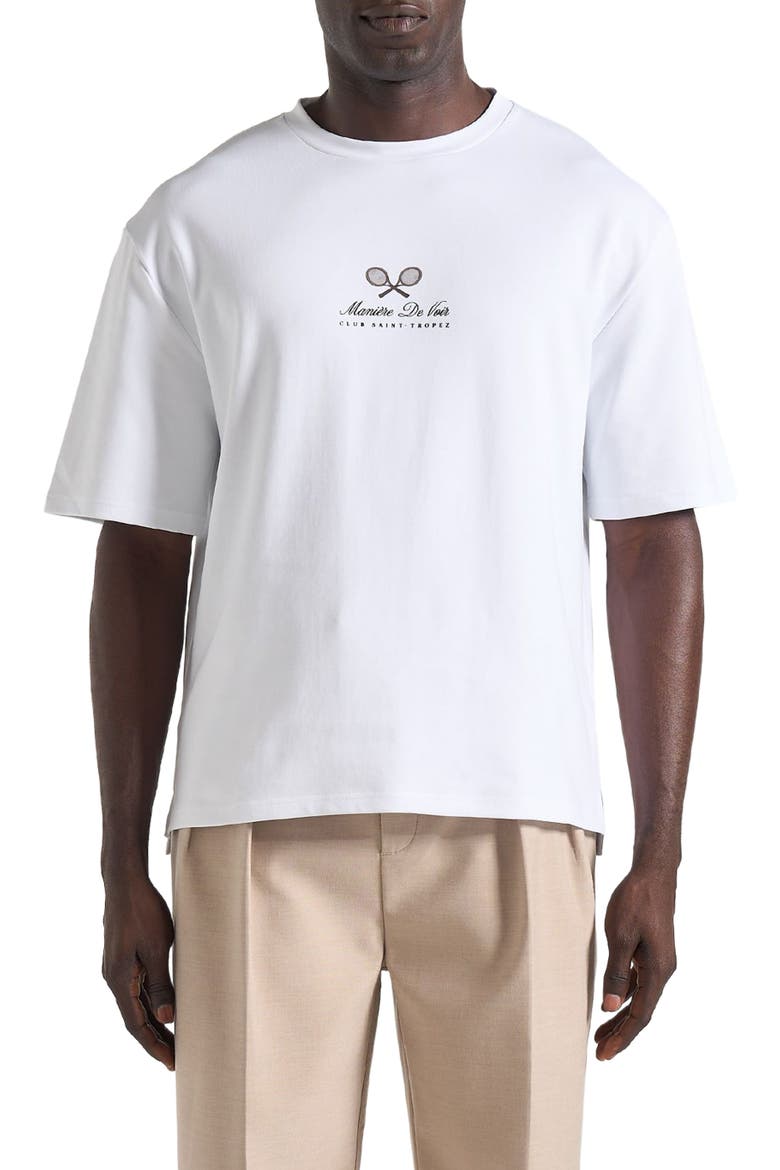 Aaron Club Saint-Tropez Cotton T-Shirt, Alternate, color, White