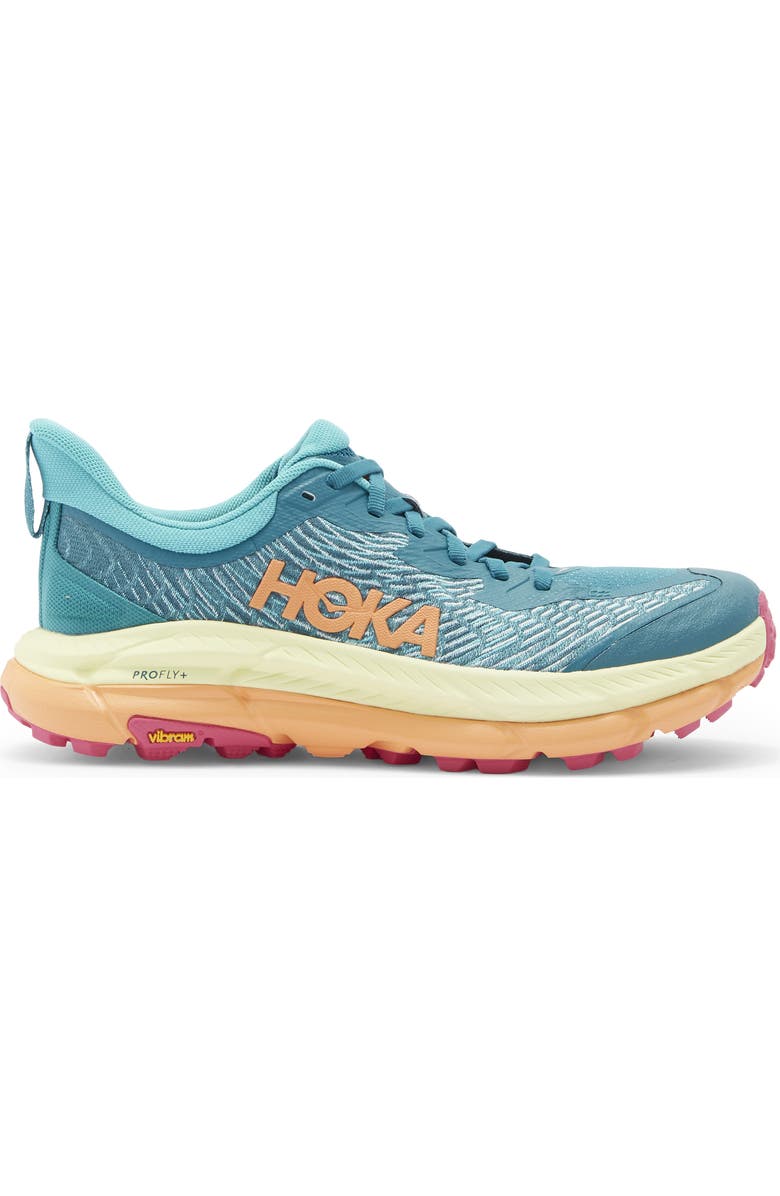 HOKA Mafate Speed 4 Trail Running Shoe, Alternate, color, Deep Lake / Ceramic