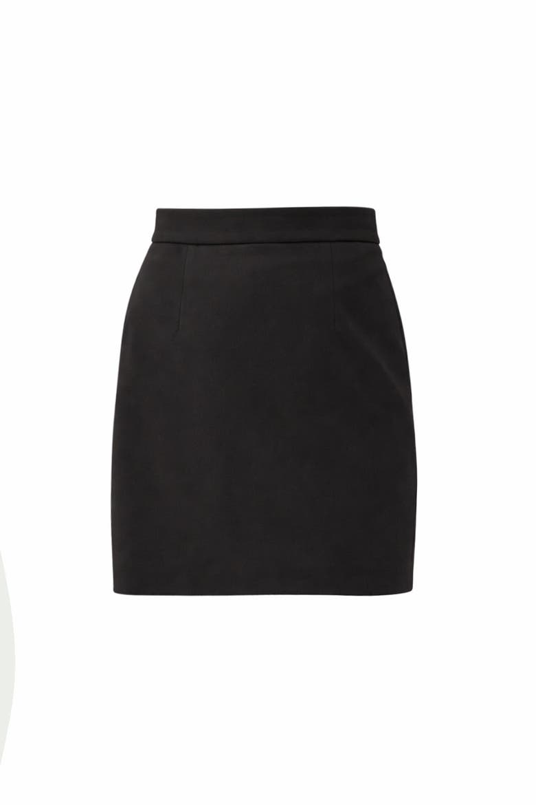 Braxton Mini Skirt, Alternate, color, BLACK
