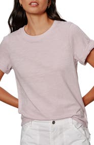 Sanctuary Perfect Roll Sleeve Cotton T-Shirt