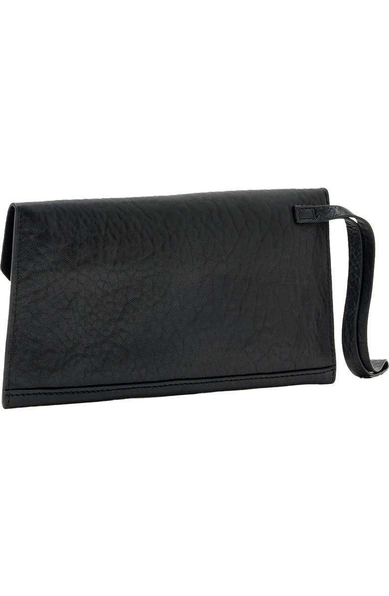 AllSaints Ursa Leather Wallet, Alternate, color, Black